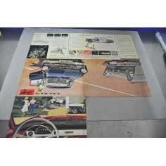 PROSPEKT BROCHURE DEPLIANT FORD TAUNUS 17 M POSTER FRANCESE MANCA UNA PAGINA 2