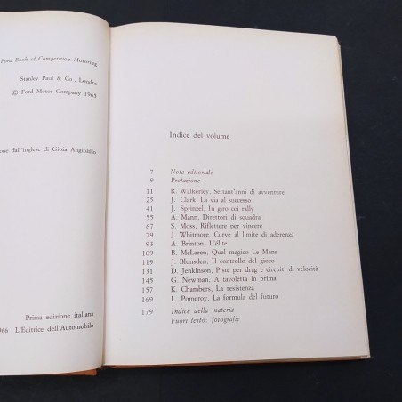 Libro Il libro Ford delle corse – I libri dell’automobile Clark Brinton 1966