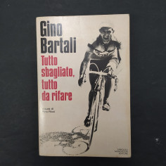 Libro Gino Bartali Tutto sbagliato, tutto da rifare Pino Ricci 1979