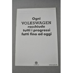 PROSPEKT BROCHURE DEPLIANT VOLKSWAGEN GAMMA MODELLI 04/84 ITALIANO