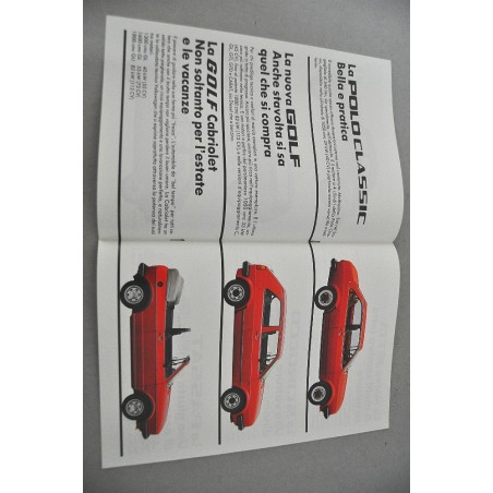 PROSPEKT BROCHURE DEPLIANT VOLKSWAGEN GAMMA MODELLI 04/84 ITALIANO