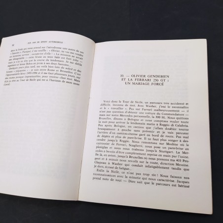 Libro Quatre fois vainquerur au mans Olivier Gendebien 1972