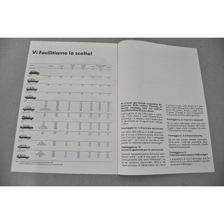 PROSPEKT BROCHURE DEPLIANT VOLKSWAGEN GAMMA MODELLI 04/84 ITALIANO