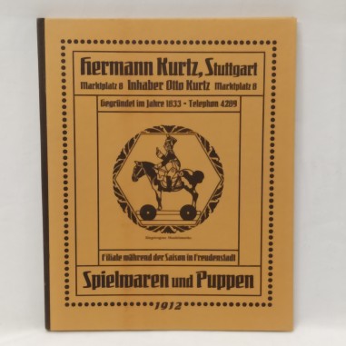 Libro Spielwaren und Puppen 1912 Hermann Kurtz, Otto Kurtz 1983