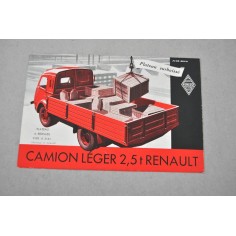 PROSPEKT BROCHURE DEPLIANT RENAULT CAMION LEGERE 2,5 TON TYPE R 2161 FRANCESE
