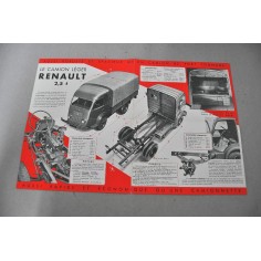 PROSPEKT BROCHURE DEPLIANT RENAULT CAMION LEGERE 2,5 TON TYPE R 2161 FRANCESE 2