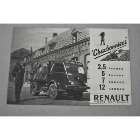 PROSPEKT BROCHURE DEPLIANT RENAULT CHARBONIIERS PL 531 5206 4 PAG. FRANCESE
