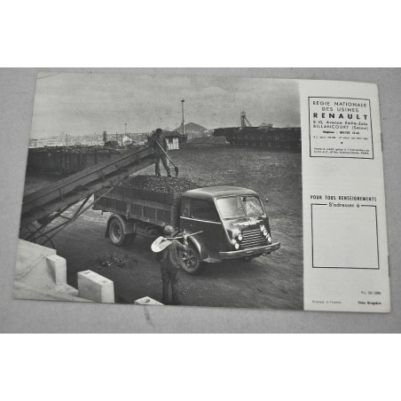 PROSPEKT BROCHURE DEPLIANT RENAULT CHARBONIIERS PL 531 5206 4 PAG. FRANCESE