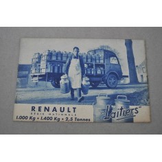 PROSPEKT BROCHURE DEPLIANT RENAULT REGIE NATIONALE LAITIERS 4 PAG. FRANCESE