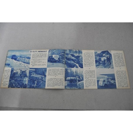 PROSPEKT BROCHURE DEPLIANT RENAULT REGIE NATIONALE LAITIERS 4 PAG. FRANCESE