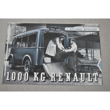 PROSPEKT BROCHURE DEPLIANT RENAULT TYPE R 2060 FURGON METALLIQUE FRANCESE