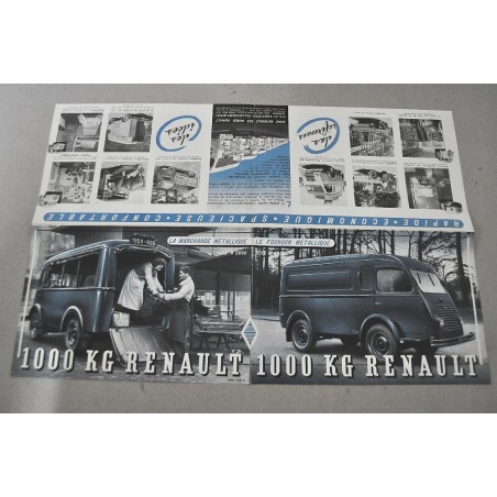 PROSPEKT BROCHURE DEPLIANT RENAULT TYPE R 2060 FURGON METALLIQUE FRANCESE
