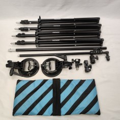 Set 4 cavalletti, aste e accessori per ombrelli fotografici Neewer 2