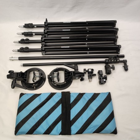 Set 4 cavalletti, aste e accessori per ombrelli fotografici Neewer