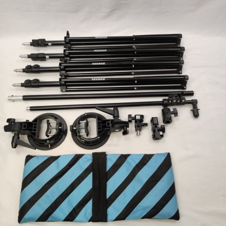 Set 4 cavalletti, aste e accessori per ombrelli fotografici Neewer