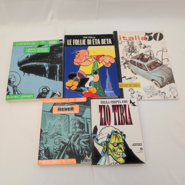 Lotto di 5 fumetti: Urania, Nathan Never, Eta Beta, Italia 50, Zio Tibia