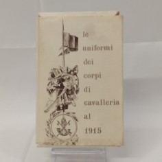 Lotto di cartoline Le uniformi di cavalleria 1915 Stato Maggiore Esercito