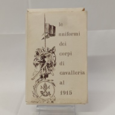 Lotto di cartoline Le uniformi di cavalleria 1915 Stato Maggiore Esercito