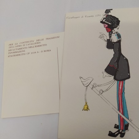 Lotto di cartoline Le uniformi di cavalleria 1915 Stato Maggiore Esercito