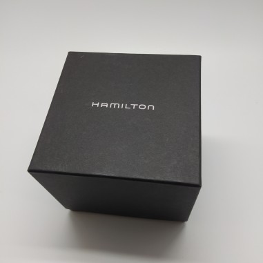 Scatola orologio Hamilton con libretto e garanzia in bianco