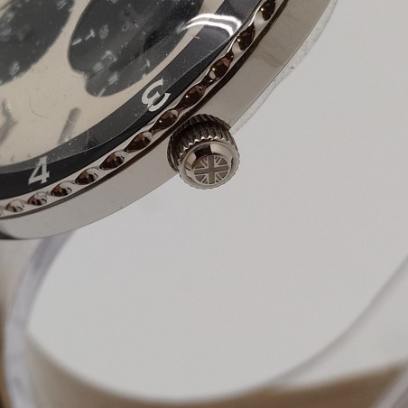 Henry Williams orologio polso mov. quarzo cassa acciaio 3 quadranti NOS