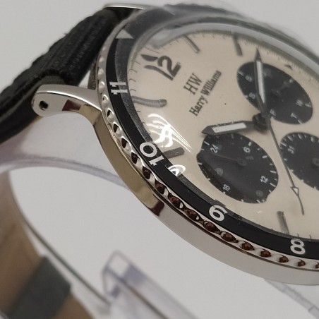 Henry Williams orologio polso mov. quarzo cassa acciaio 3 quadranti NOS