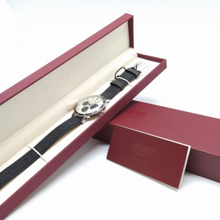 Henry Williams orologio polso mov. quarzo cassa acciaio 3 quadranti NOS