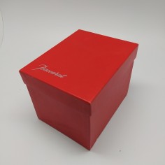 Vasetto in vetro trasparente Baccarat con scatola originale 2