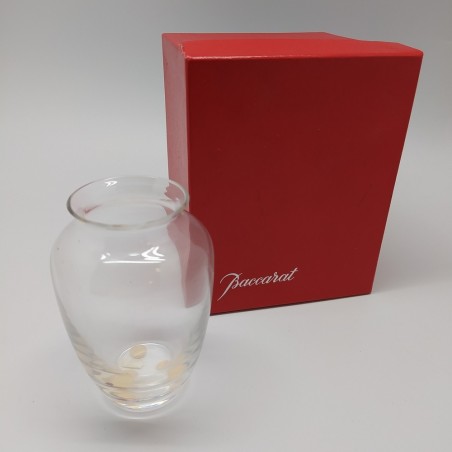 Vasetto in vetro trasparente Baccarat con scatola originale