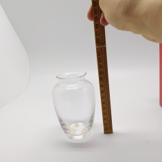 Vasetto in vetro trasparente Baccarat con scatola originale