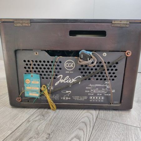 Radio vintage CGE Joliefon RFS 6597 usata da restaurare