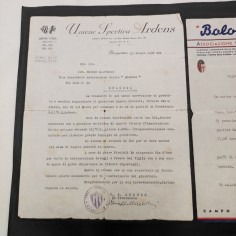Lotto di 4 lettere Bologna calcio giocatore Piccioli anni 1938 1939 2