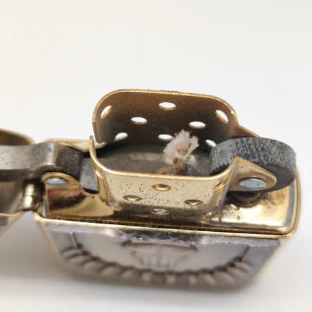 Accendino Zippo in ottone 254BBS Teschio di toro B143 inusato