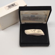 Coltellino Zippo originale guancette con anatra americana nuovo