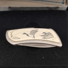 Coltellino Zippo originale guancette con anatra americana nuovo 2