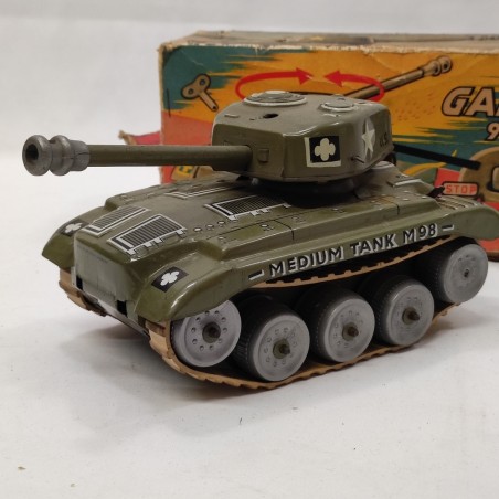 Giocattolo vintage carro armato latta Gama 98 made in West Germany