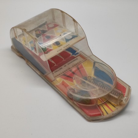 Flipper in plastica Perugina con biglie in vetro