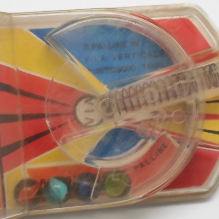 Flipper in plastica Perugina con biglie in vetro