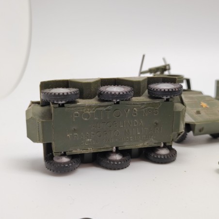 Lotto 7 modellini esercito Politoys scala 1/41 usati