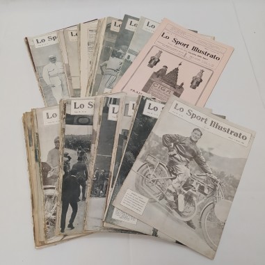 Lo sport illustrato annata 1921 completa, condizioni mediocri