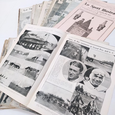 Lo sport illustrato annata 1921 completa, condizioni mediocri
