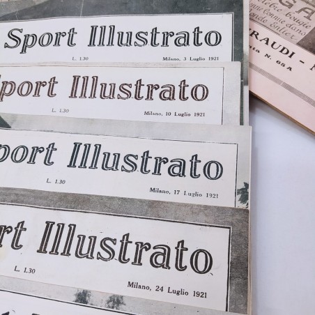 Lo sport illustrato annata 1921 completa, condizioni mediocri