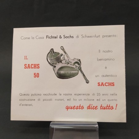 Libretto caratteristiche ciclomotore Franchi Sachs Moped 50 cc - Mediocre