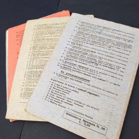 Lotto di 5 libretti / manuali anni 30 Editore Hermes Milano, mondo femminile