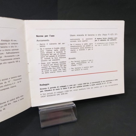 Libretto istruzioni per l'uso ciclomotore 49 Gentlemen Benelli