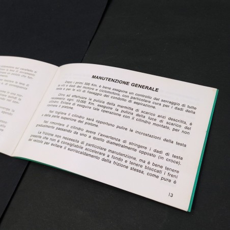 Libretto uso manutenzione ciclomotore Rizzato 49 motore 122 - 20 pagine