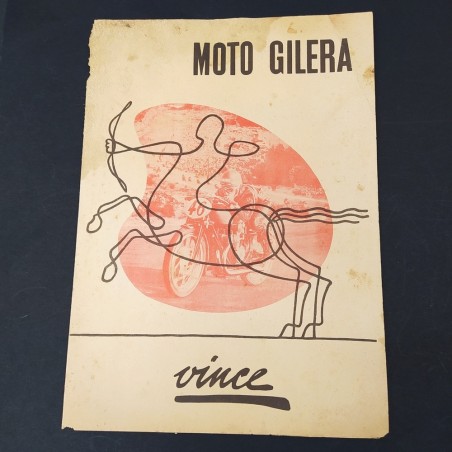Lotto di 2 brochure Gilera, la nuova 125 e campionati vinti 1950