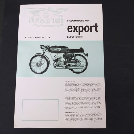 Lotto di 5 volantini brochure cataloghi motociclette anni 50