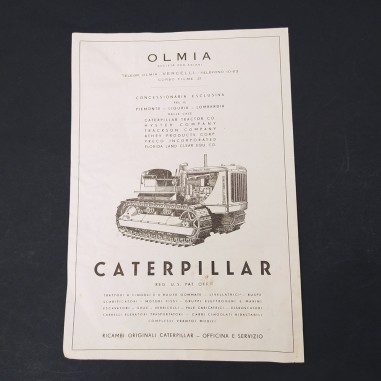 Volantino brochure catalogo trattore Caterpillar Concessionaria Olmia