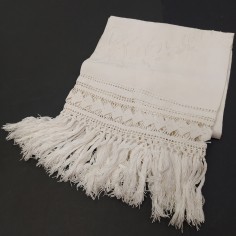 Coppia di asciugamani in cotone ricamati a mano 2